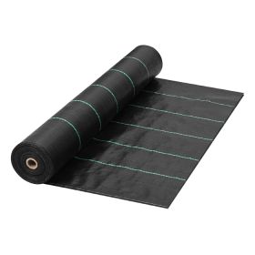 GROW1 Landscape Ground Cover Weed Mat Barrier Black 6ft x 300ft