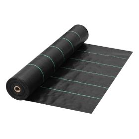 GROW1 Landscape Ground Cover Weed Mat Barrier Black 3ft x 300ft